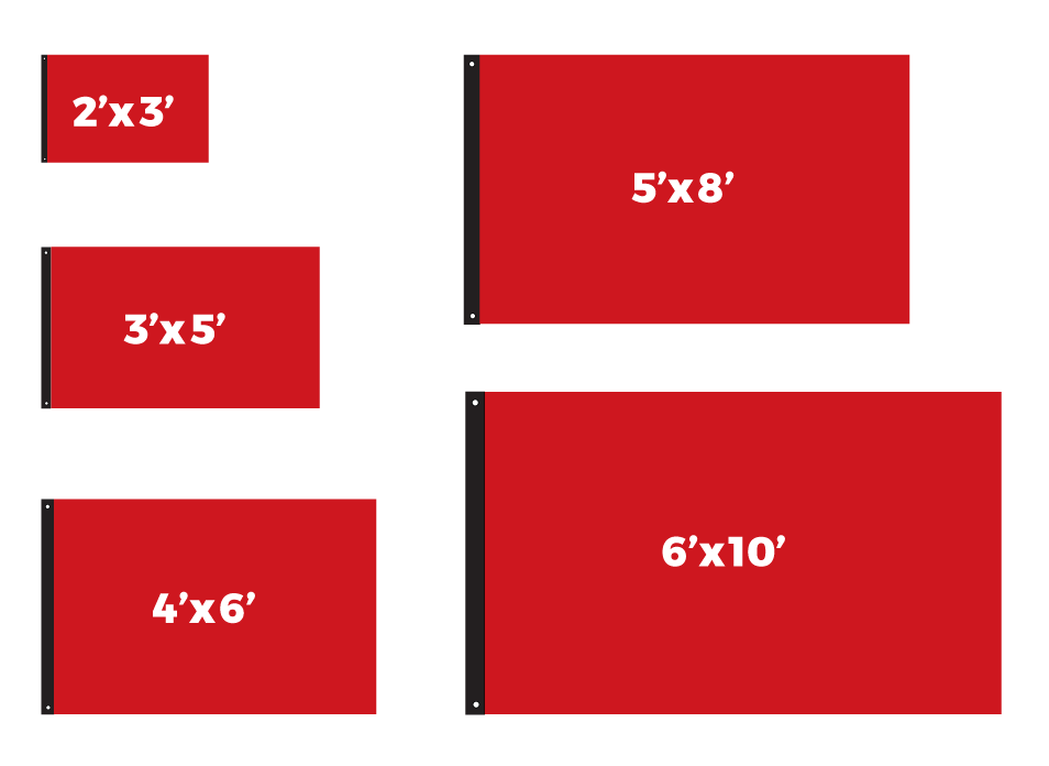 rectangular flags